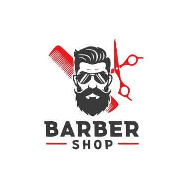 berber dükkanı logosu tasarımı