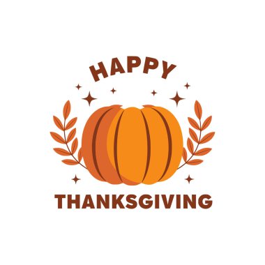 Mutlu Şükran Günü vektör illüstrasyonları.