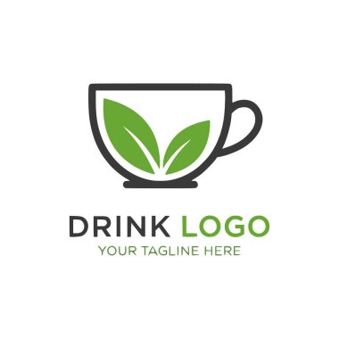 Şarap kabı logosu tasarım şablonu. bir bardak şarap logosu vektörü