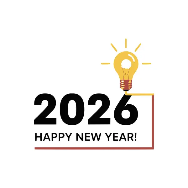 Mutlu yıllar 2026 - Yeni yıl 2026 - vektör