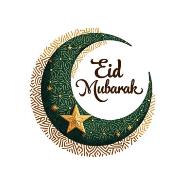 Zarif Bayram Mübarek Hilal Ay ve Yıldız Kartı Tasarımı, İslami Kutlama