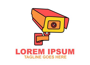 Kapalı devre kamera logo taşıyıcısı. Simgeler Ev Güvenliği ve Çizimler