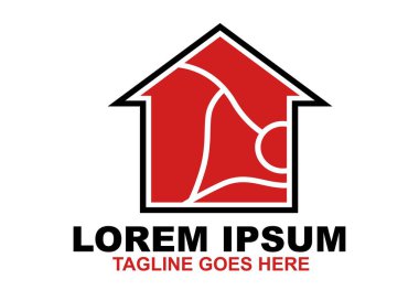 House Meat Logosu. Katliam Dükkanı ikonu vektör illüstrasyonu