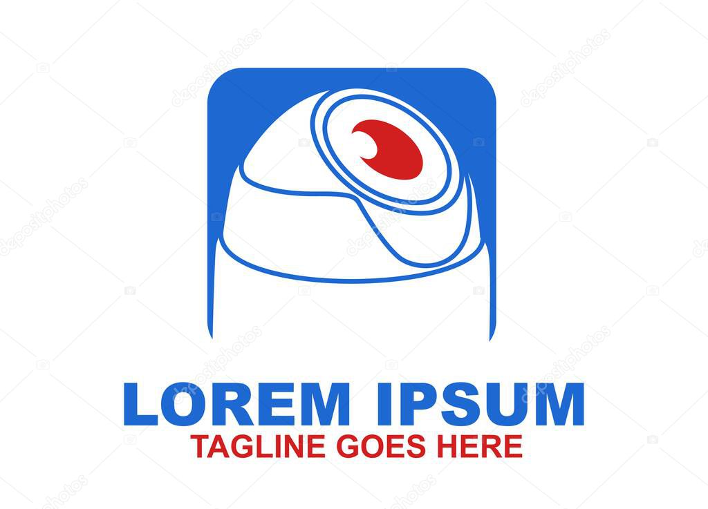 Cctv Camera logo Vector. Icons Home security and protect Illustrations