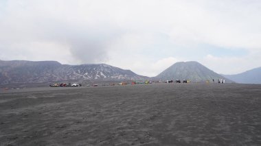 Sabahları Bromo Dağı 'nın güzelliği