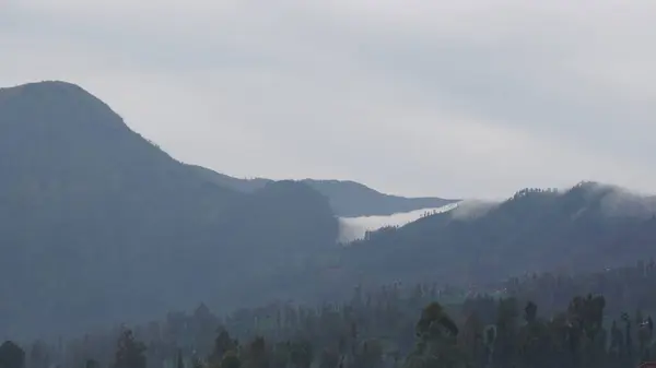 Tepedeki bulutların güzelliğine bak.