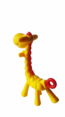 Sarı Zürafa Bebekler ve Bebekler için Lastik Oyuncak