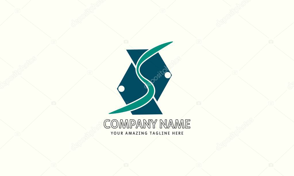 A logo featuring the letter 