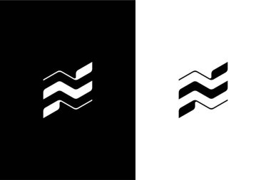 modern harf N yaprağı veya N büyüme logo konsept vektör simgesi