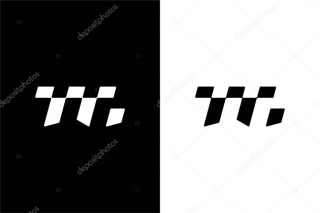 Monogram Letter TG or Letter TTG logo concept vector icon