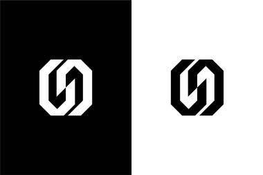 S harfi ve Bağlantı veya S logo konsept vektör simgesine katılsın