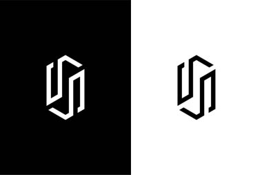 soyut S harfi odası veya S logosu konsept vektör simgesi