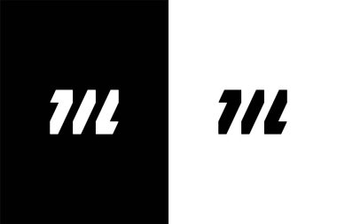 Monogram Harf MZ veya ZM logo konsept vektör simgesi