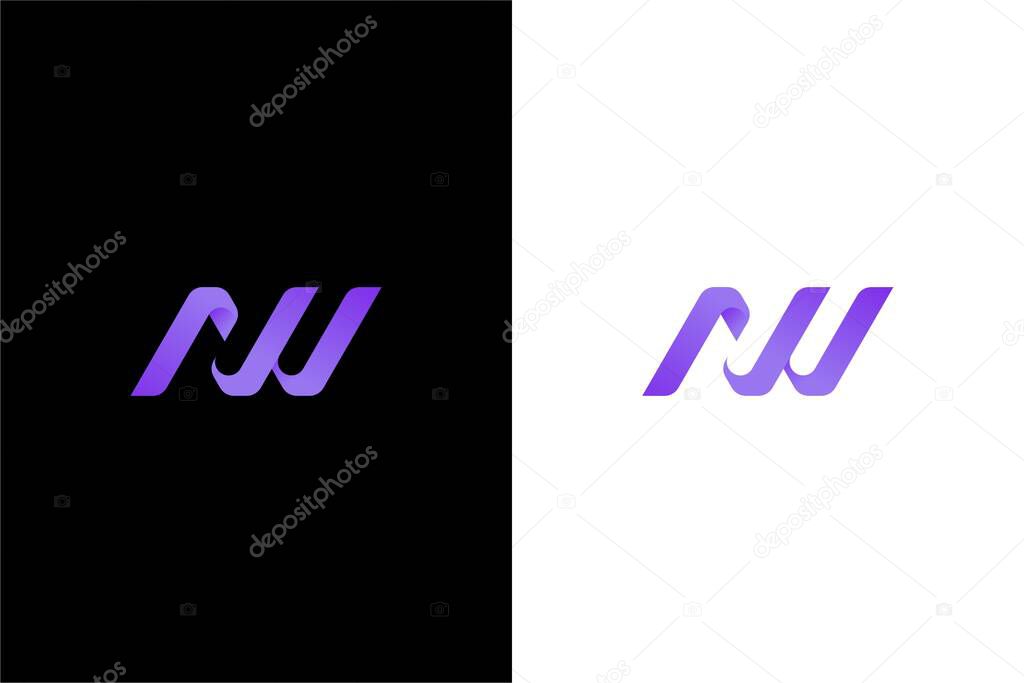 Letter AW or A and W logo concept vector icon