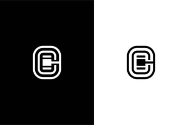 C harfi tokmak veya C çekici konsept vektör simgesi