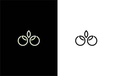 Harf OO ağacı veya OO büyüme logo konsept vektör simgesi