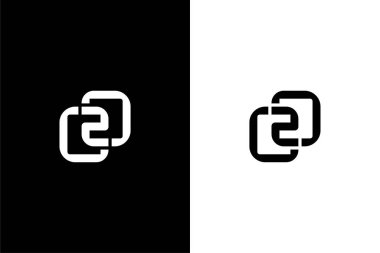 Modern logo konsept vektör simgesi içeren C2C veya O2O harfi
