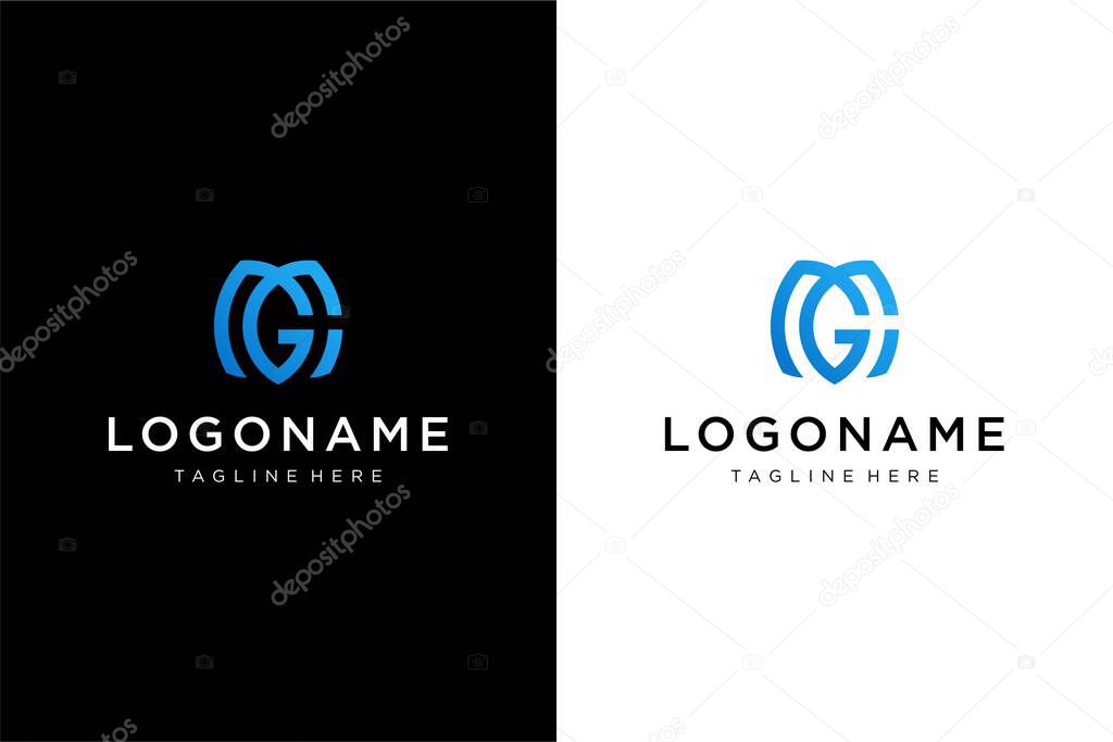 Letter MGC or MCG logo concept vector icon