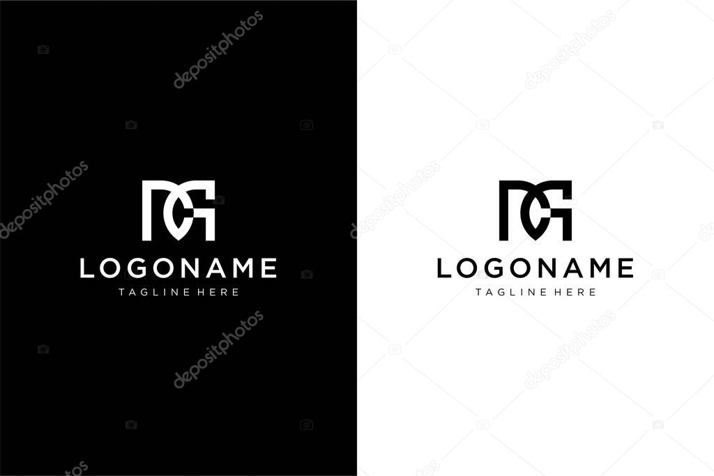 Letter MCG or MGC logo concept vector icon