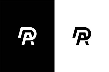 PA harfi veya AP logo konsept vektörü