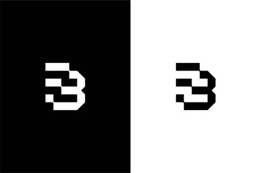 modern harf FB veya BF logo konsept vektörü