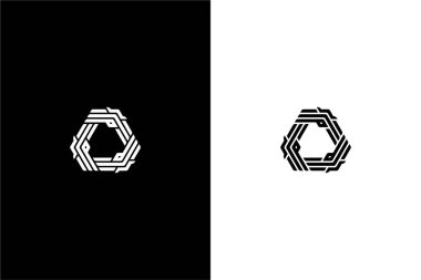 üçlü kuş logosu konsept vektör simgesi