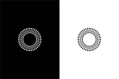 O harfi ve liposom logo konsept vektör simgesi