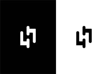 Çekiç logosu konsept vektör simgesi ile H harfi