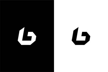 monogram Harf Lb veya BL logo konsept vektör simgesi