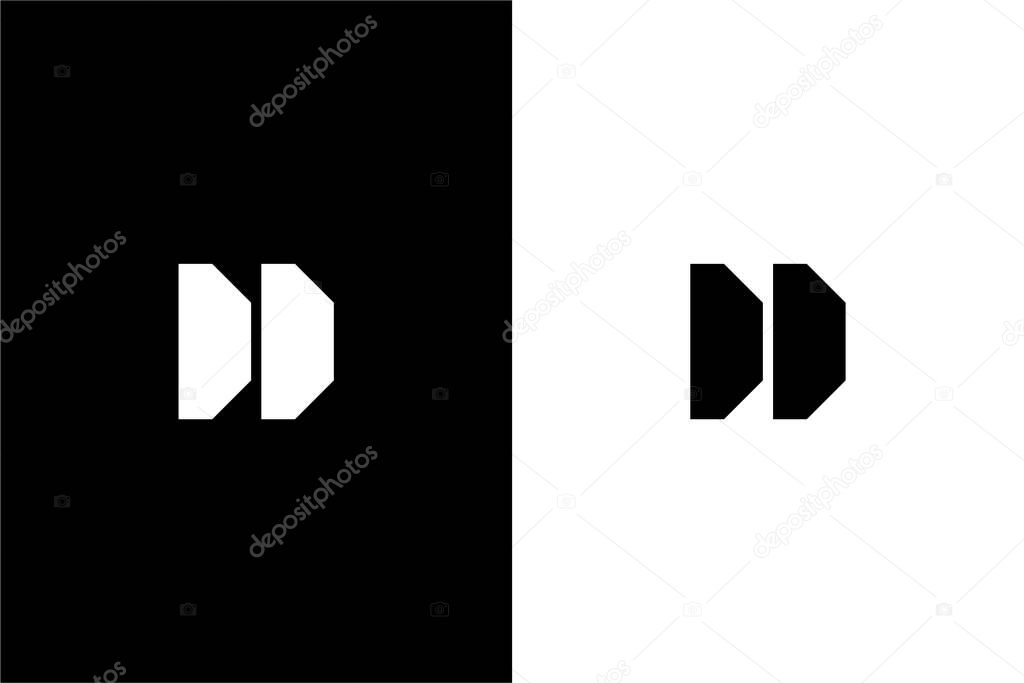 Modern letter DD logo concept vector