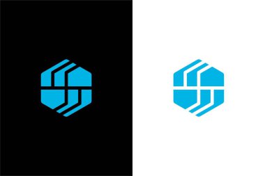 S harfi ilk harfi ve emlak şirketi logosu.