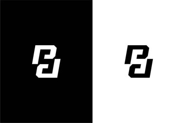 monogram Harf PSD veya PDS veya SPD ilk logo konsept vektör simgesi