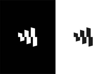 blok kutusu kargo logosu konsept vektörü