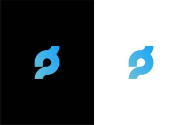 P harfi ve bağlantı konsept vektörü