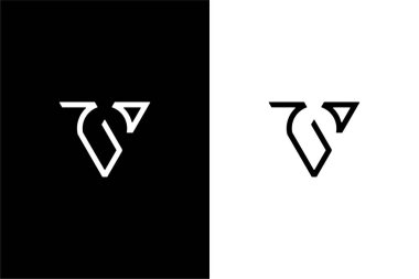 Eşsiz tasarım Letter VG logo vektörü