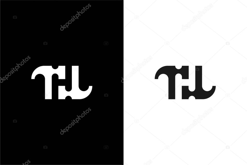 Hammers and letter H logo concept vector
