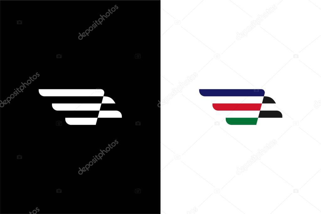 Truck and logistics logo concept vector icon