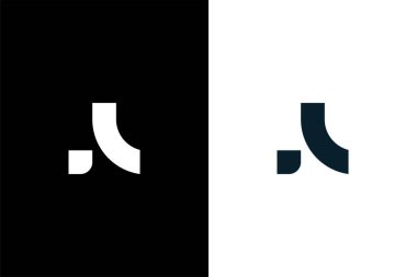 Basit AL Logo Simgesi Temel Vektör Tasarımı