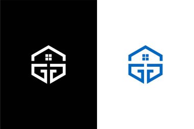 Gayrimenkul için GG logo konsepti vektörü