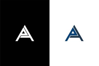 Harf PA ve AP Logo Vektörü