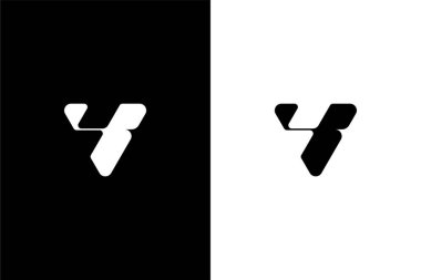 monogram harfi VB veya BV logo konsept vektör simgesi