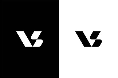 modern harf Vb veya bv logo konsept vektör simgesi