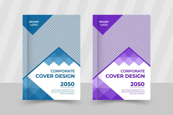 Düzenlenebilir Vektör İş Kitabı Kapağı Tasarımı - 124; Yazdırma ve Dijital Yayıncılık için Soyut Şablon İllüstrasyonu