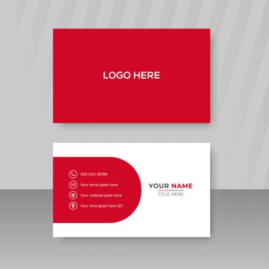 En Küçük Düzenlenebilir Vektör İş Kartı Şablonu Tasarımı