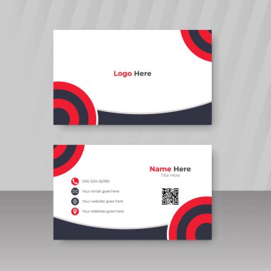 En Küçük Düzenlenebilir Vektör İş Kartı Şablonu Tasarımı