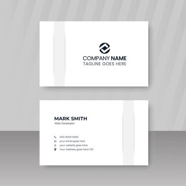 En Küçük Düzenlenebilir Vektör İş Kartı Şablonu Tasarımı