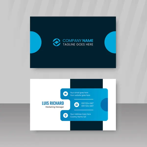 En Küçük Düzenlenebilir Vektör İş Kartı Şablonu Tasarımı