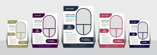 Modern Uzay Tanıtımı için Düzenlenebilir Ev ve Ofis İç Tasarım Şablonu