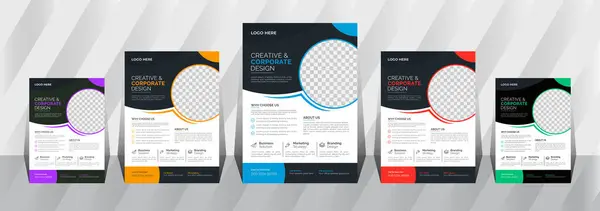 Profesyonel Pazarlama ve Markalaşma için Düzenlenebilir Şirket Modeli Şablonu Tasarımı