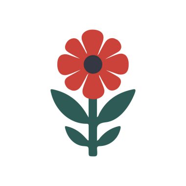 Beyaz Arkaplanda Botanik Elementleri olan Renkli Çiçek Etiketi ResmiComment